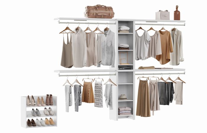 1 Narrow Tower 4 Top Shelf 1 Shoe Unit Kit image number 1