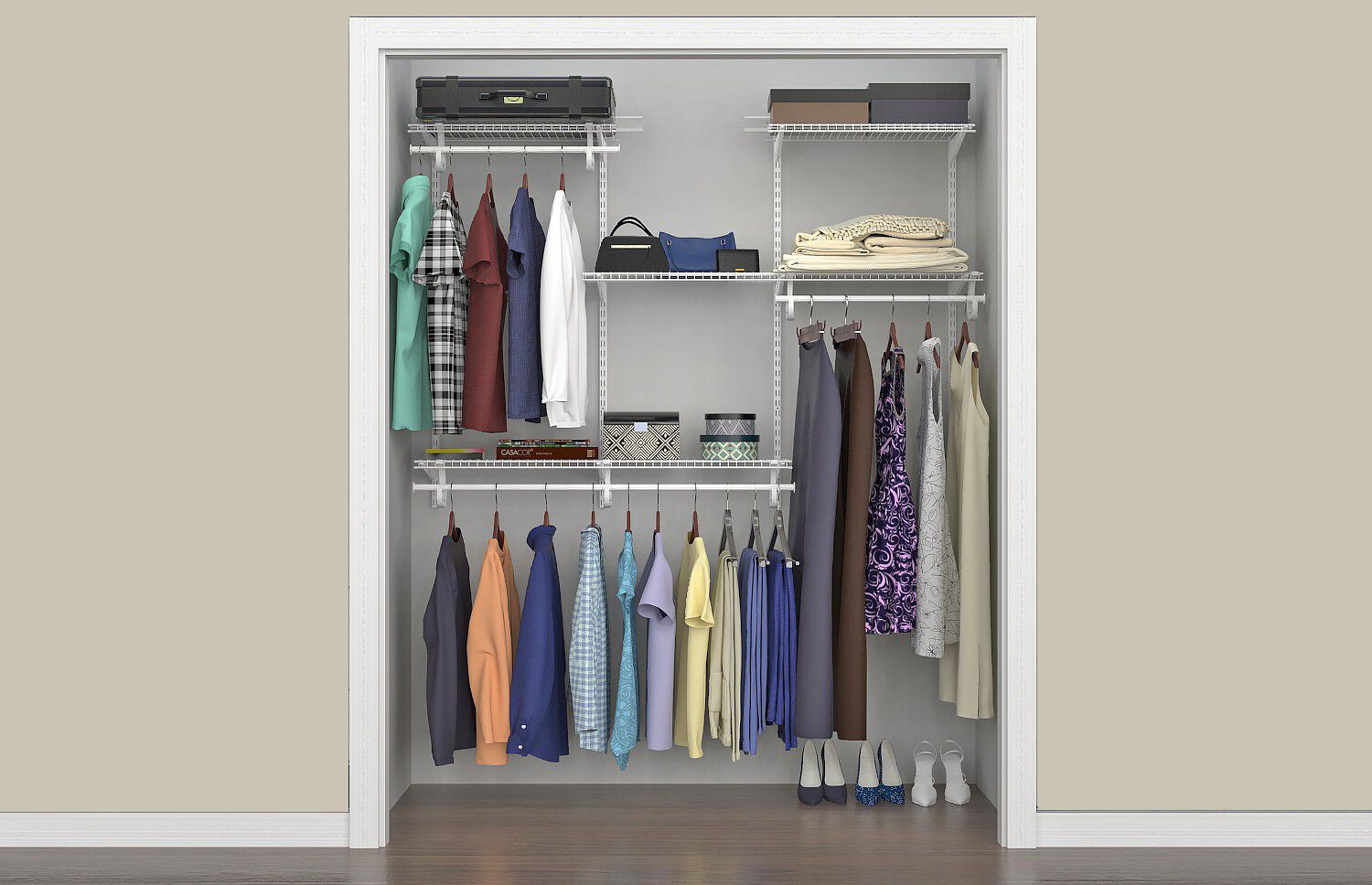 4 ft.-6 ft. ShelfTrack Organizer - Thumbnail 3