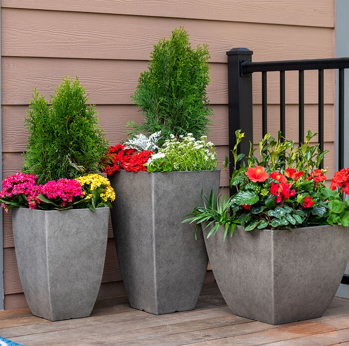 15.5"H Newland Square Planter image number 1