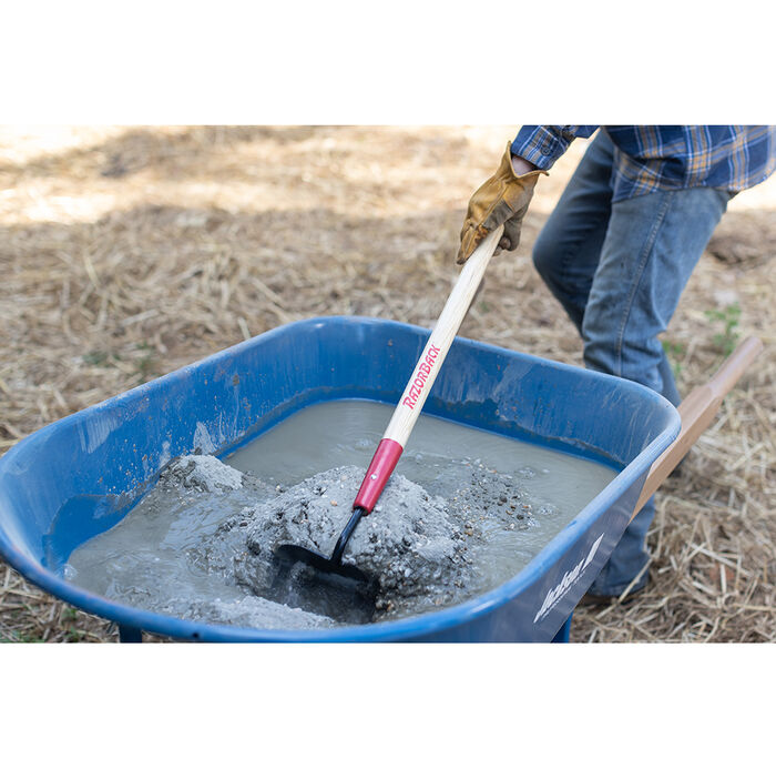 7 Inch Mason/Plaster Hoe, Forged,  with Wood Handle image number 2