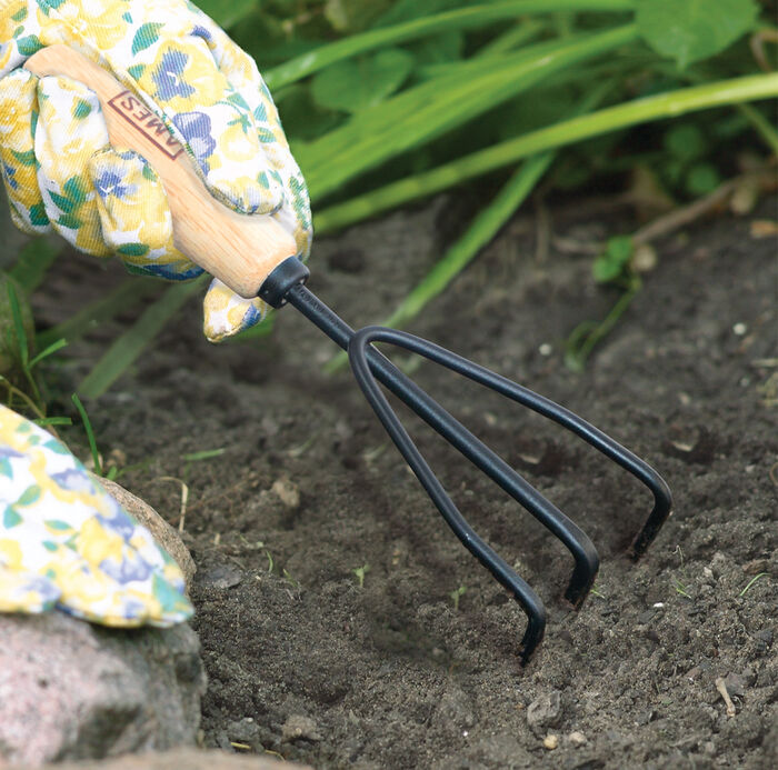 Hand Cultivator with Wood Handle image number 1