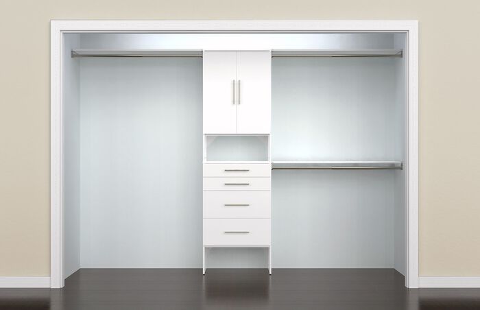 25" Org. + Modern Doors + 4 Drawers image number 1