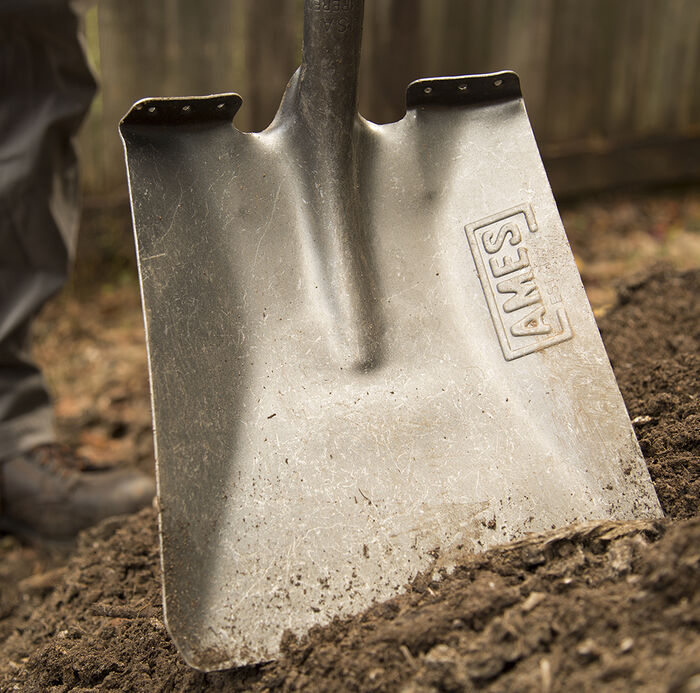 Long Fiberglass Handle Square Point Shovel image number 1