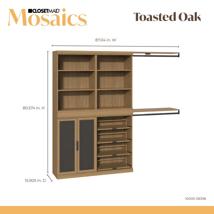 2 Shelf, 1 Door, 1 Shoe & 2 Hanging Units Combo image number 3
