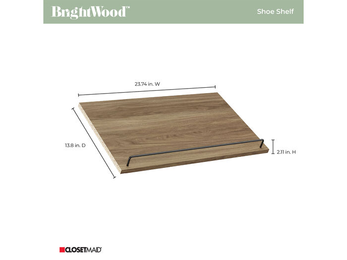 BRIGHTWOOD 25 IN SHOE SHELVES PAIR SAND image number 1