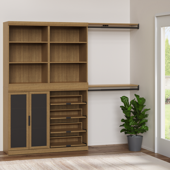 2 Shelf, 1 Door, 1 Shoe & 2 Hanging Units Combo image number 2