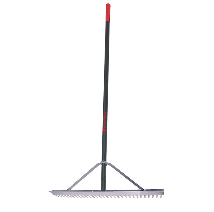 30 Inch Aluminum Landscape Rake, with Aluminum Handle and End Grip image number 0