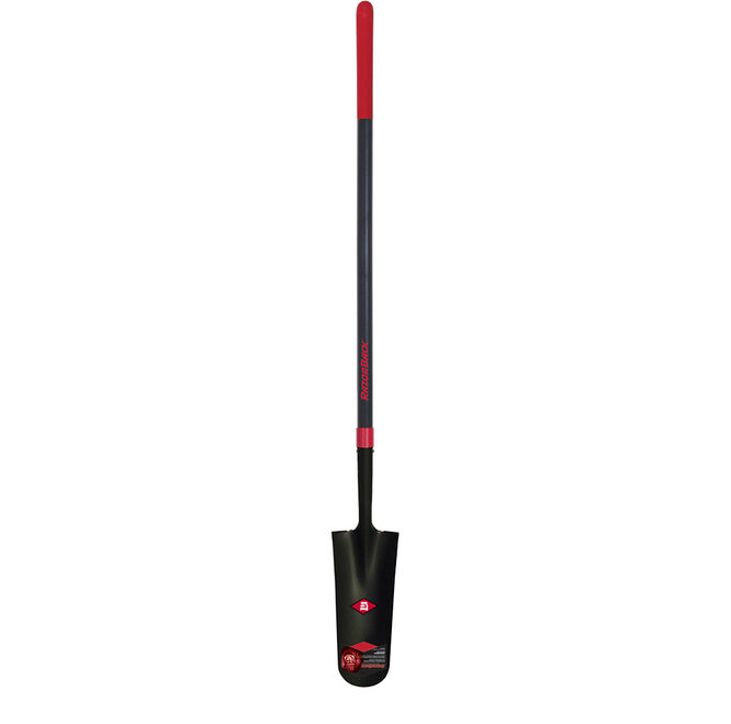 14-in Drain Spade with Fiberglass Handle and Cushion Grip