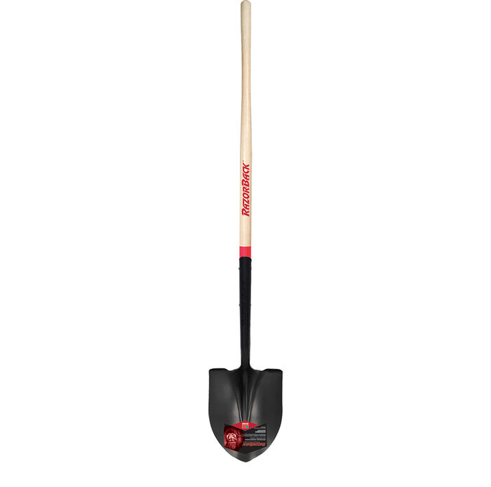 Round Point Shovel, SuperSocket, with Wood Handle image number 0