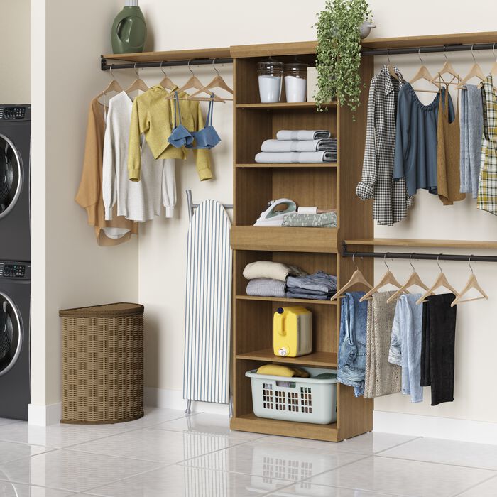 2 Shelf & 3 Hanging Units Combo image number 1