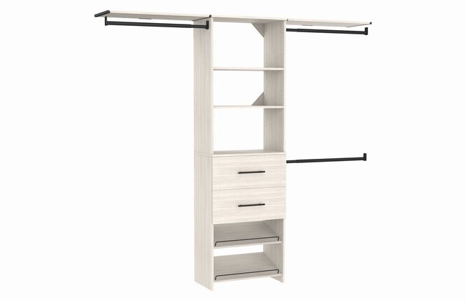 25 IN Tower with Drawers and Shoe Shelves Kit