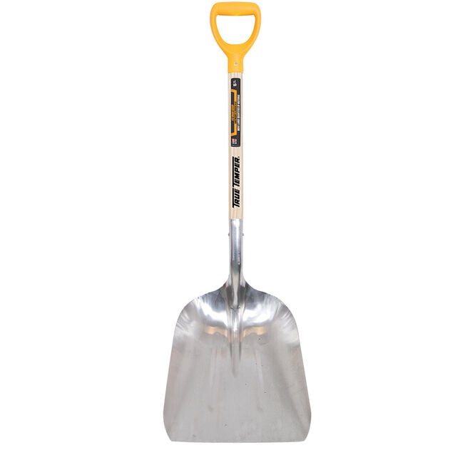 #12 Aluminum Scoop with D-Grip on Hardwood Handle