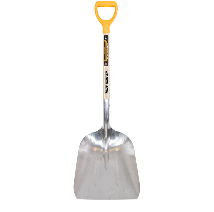 #12 Aluminum Scoop with D-Grip on Hardwood Handle image number 0