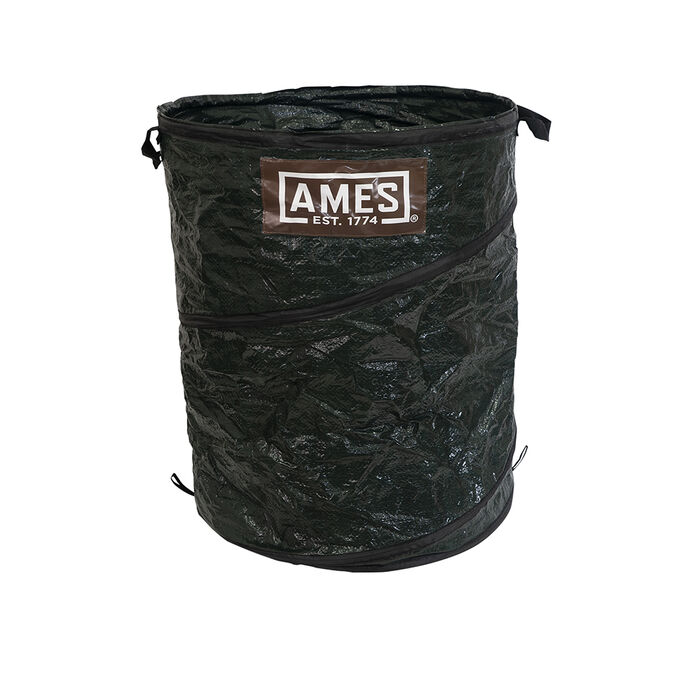 AMES Leaf Scoops Hand Rake Set with Collapsible Pop-Up Garden Waste Bag image number 1