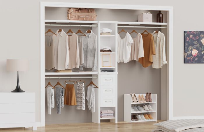 1 Narrow Tower 3 Top Shelf 3 Drawer 1 Shoe Unit Kit image number 3