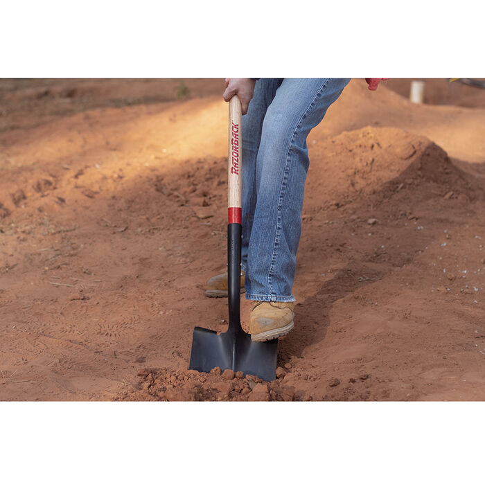 Round Point Shovel, Open Back with Wood Handle image number 1