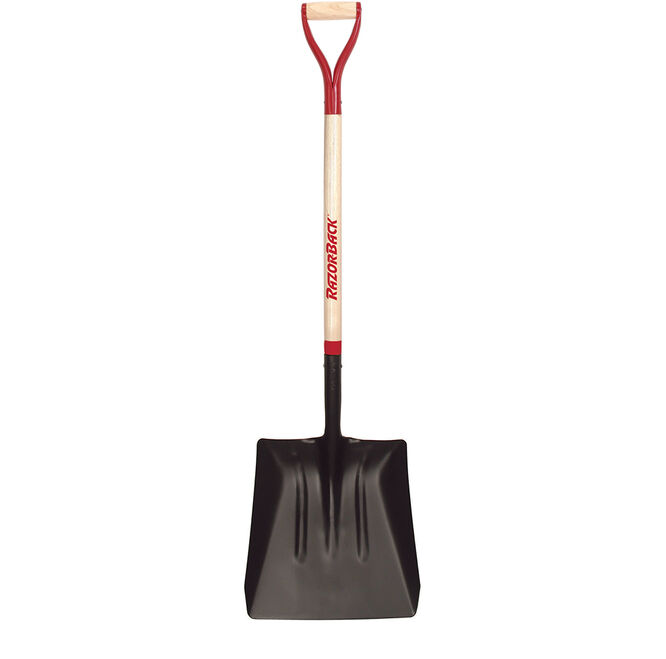 #4 Street Coal/Street Shovel, with Wood Handle and Steel D-Grip