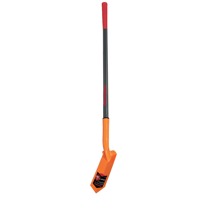 4-in Trenching Shovel with Fiberglass Handle and Cushion Grip