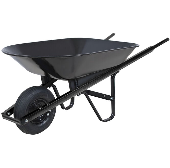 4 cubic foot steel wheelbarrow