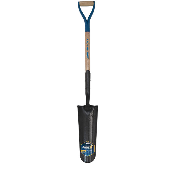 16-in Drain Spade with Solid Shank and Armor D-grip