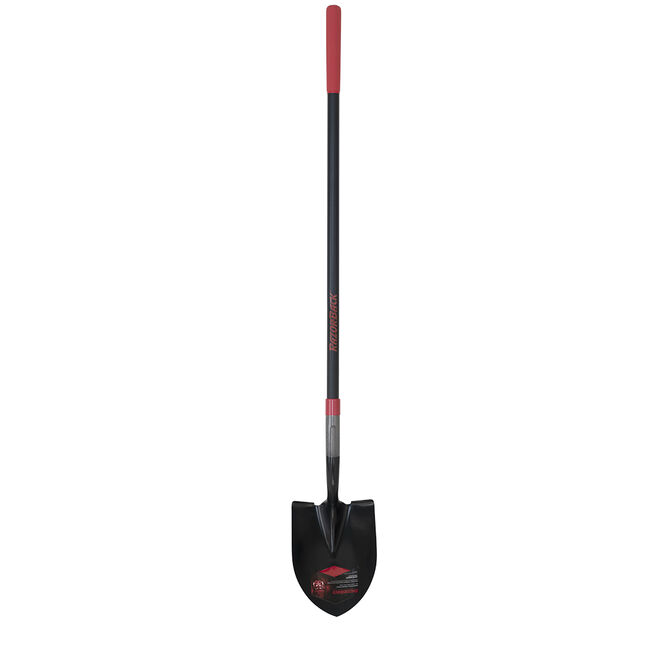 Round Point Shovel, with Fiberglass Handle