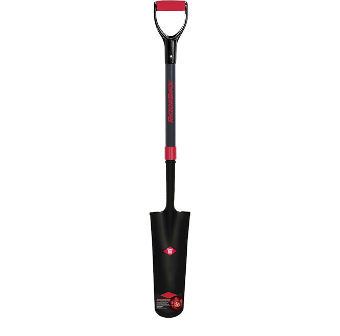 16-in Drain Spade with Fiberglass Handle and Cushion D-Grip