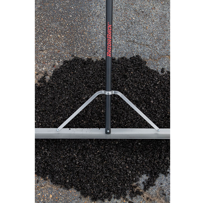 36 Inch Aluminum Asphalt Lute Rake, with Aluminum Handle, and End Grip image number 2