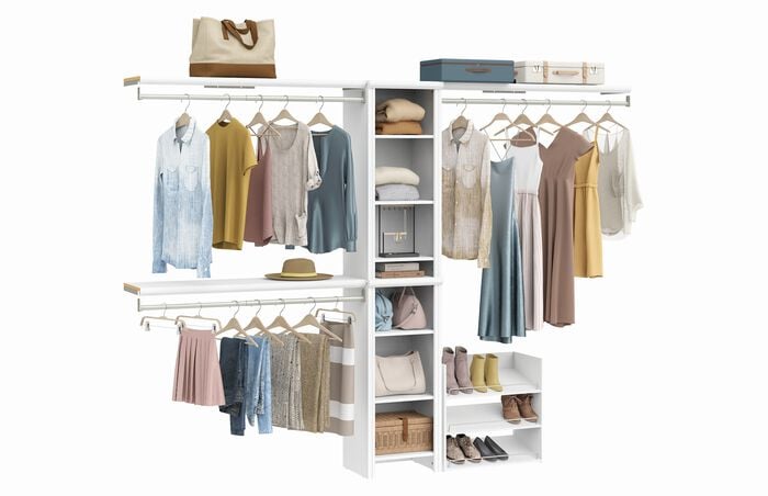 1 Narrow Tower 3 Top Shelf 1 Shoe Unit Kit image number 1