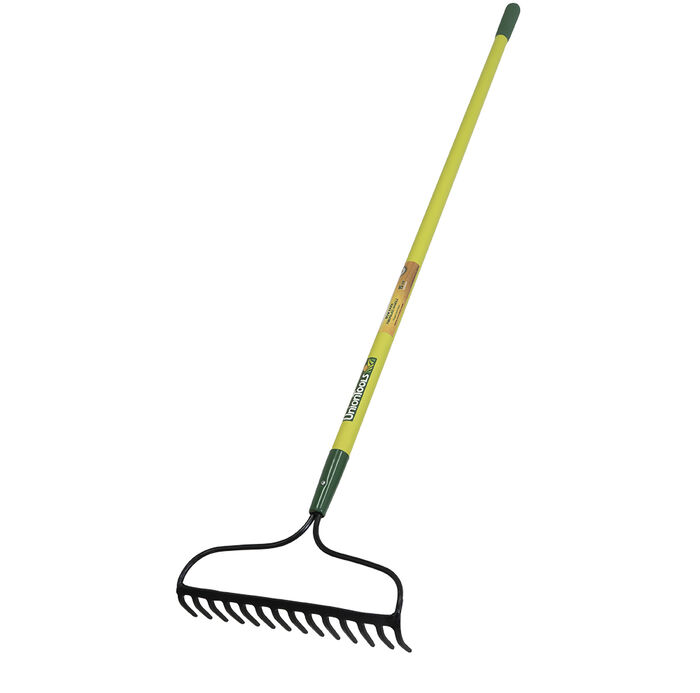 Long Fiberglass Handle Garden Rake image number 0