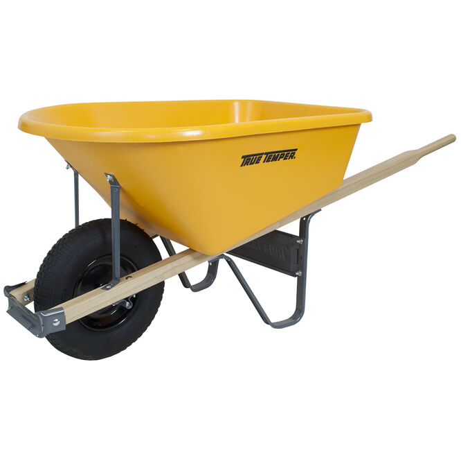 6 Cubic Foot Poly Wheelbarrow