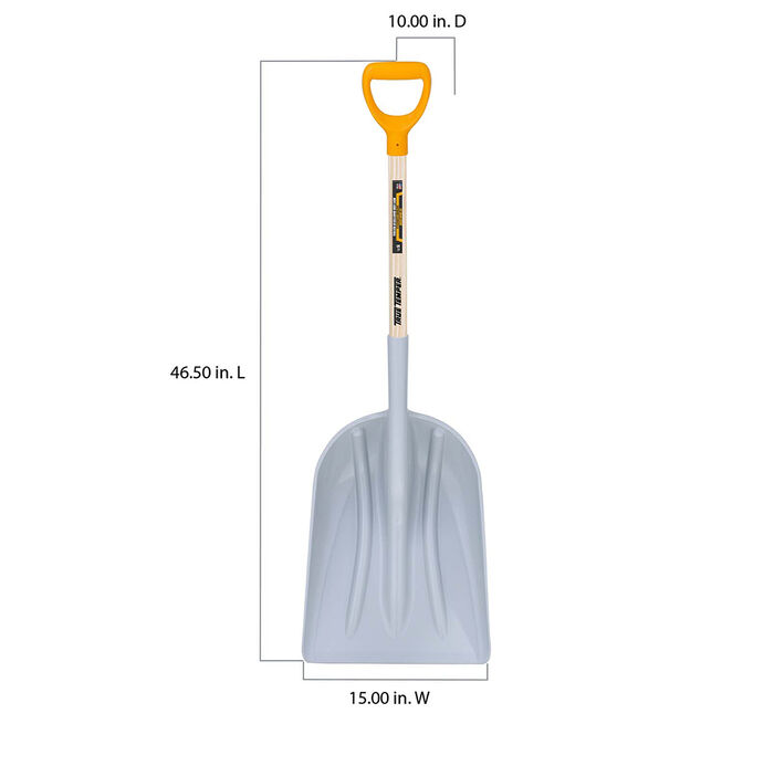 #14 Poly Scoop with D-Grip on Hardwood Handle image number 1