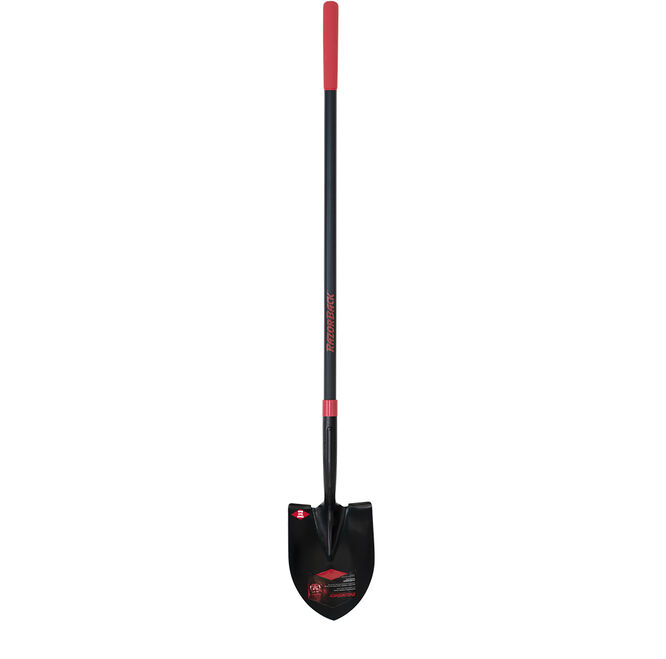 Round Point Shovel, Closed Back, with Fiberglass Handle