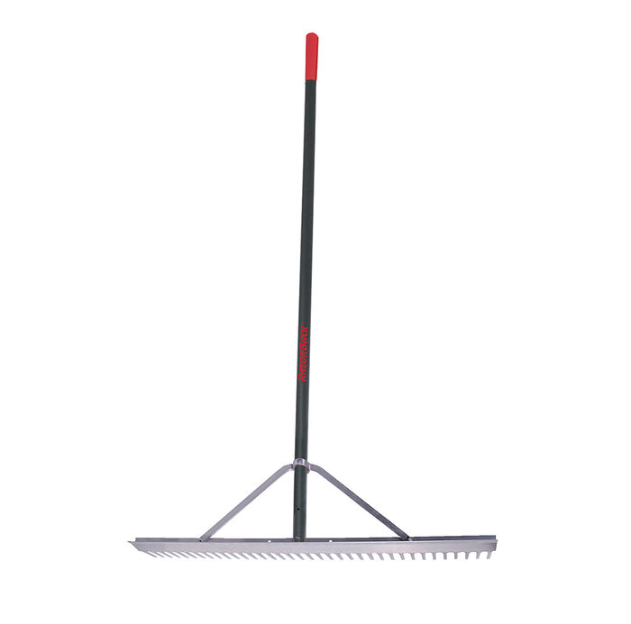 36 Inch Aluminum Landscape Rake, with Aluminum Handle and End Grip image number 0