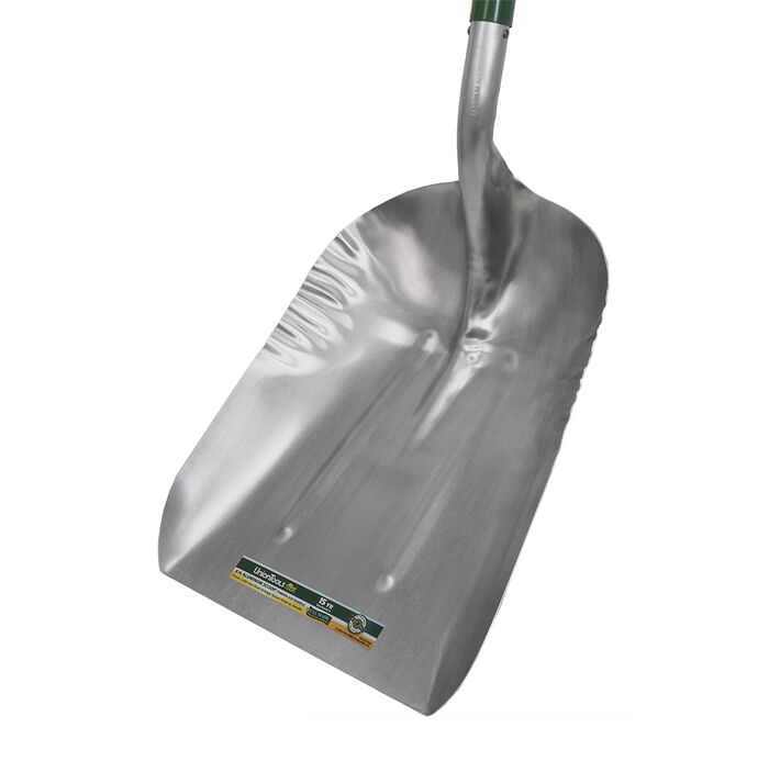 Aluminum Scoop, Size 14 with Fiberglass Handle and D-Grip image number 1