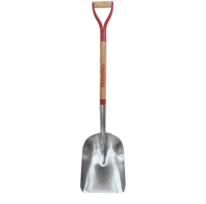 #2 Eastern Pattern Aluminum Scoop with Wood Handle and Steel D-Grip