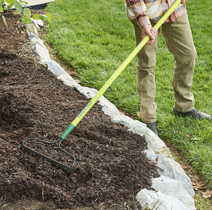 Long Fiberglass Handle Garden Rake image number 3