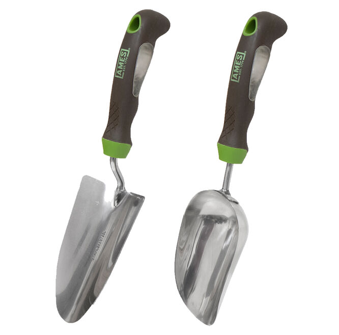 2-Piece Garden Hand Tool Set - Hand Trowel and Hand Scoop