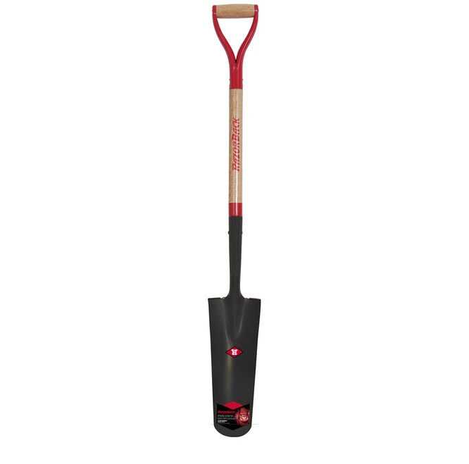 16-in Drain Spade with Wood Handle and D-Grip