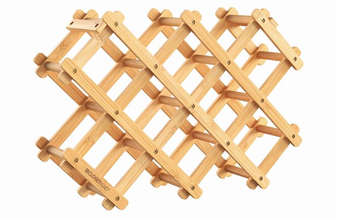 BAMBOO FOLDING WINE RACK