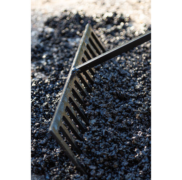 14 Tine Asphalt Rake, Forged, with Wood Handle image number 3
