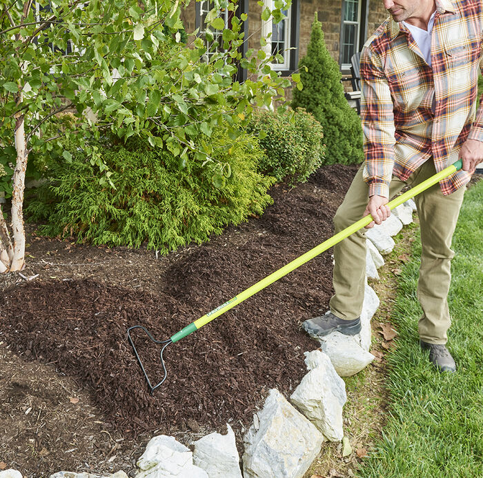 Long Fiberglass Handle Garden Rake image number 2
