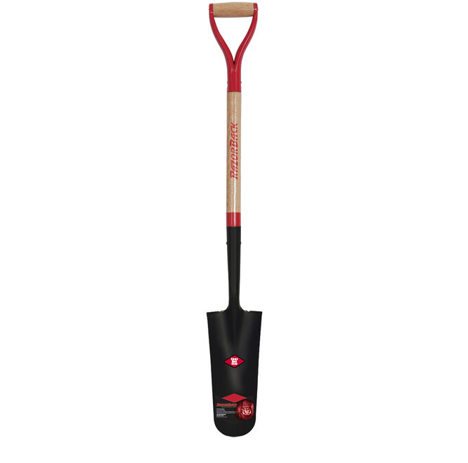 14-in Drain Spade with Wood Handle and D-Grip