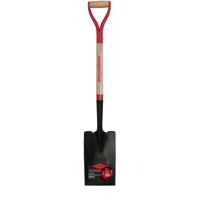Border Spade with Wood Handle and Steel D-Grip