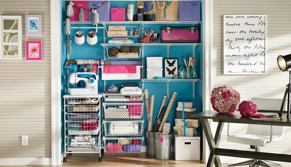 Create your perfect craft room storage system with ShelfTrack.
