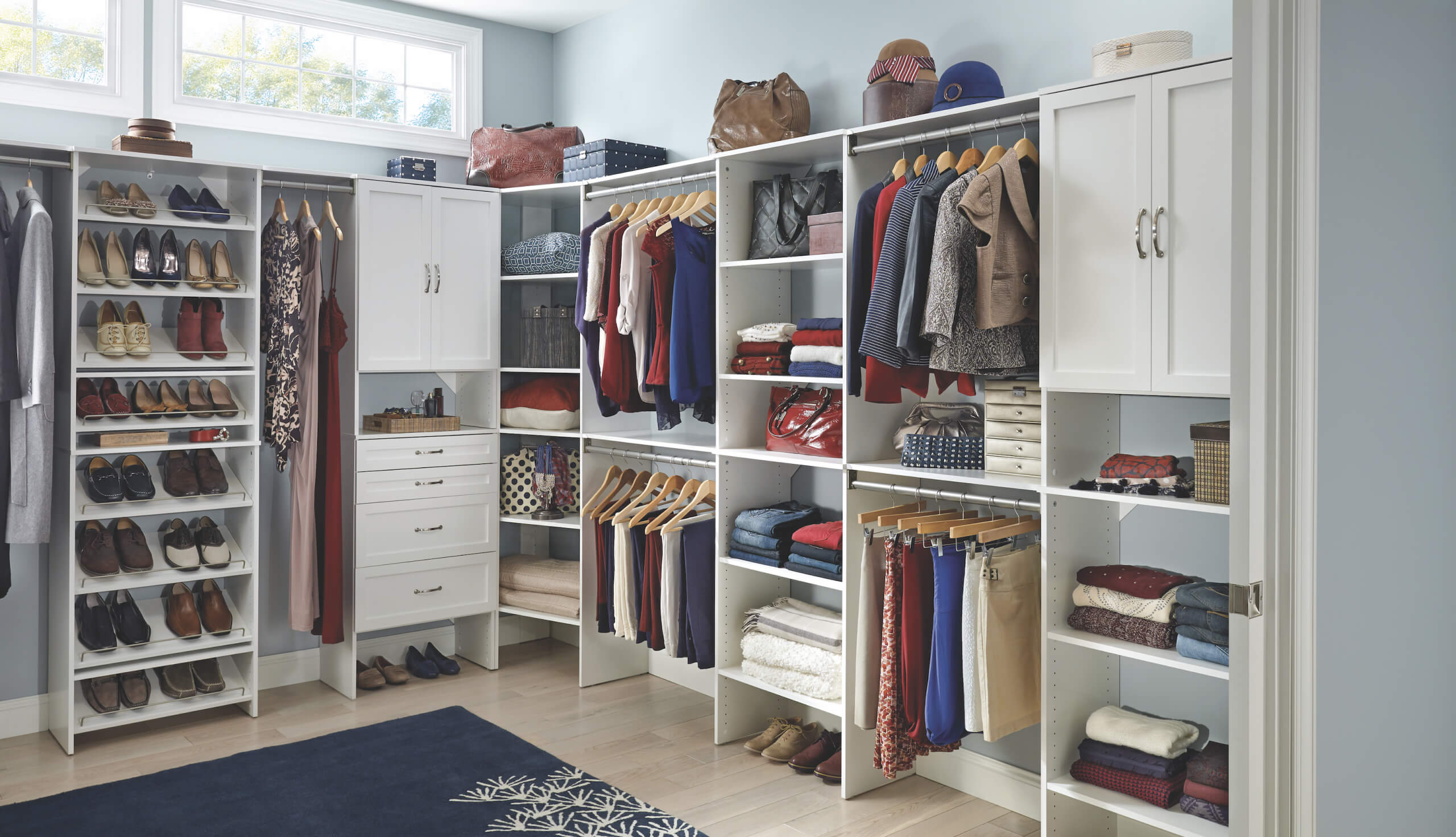 SuiteSymphony Pure White Master Closet