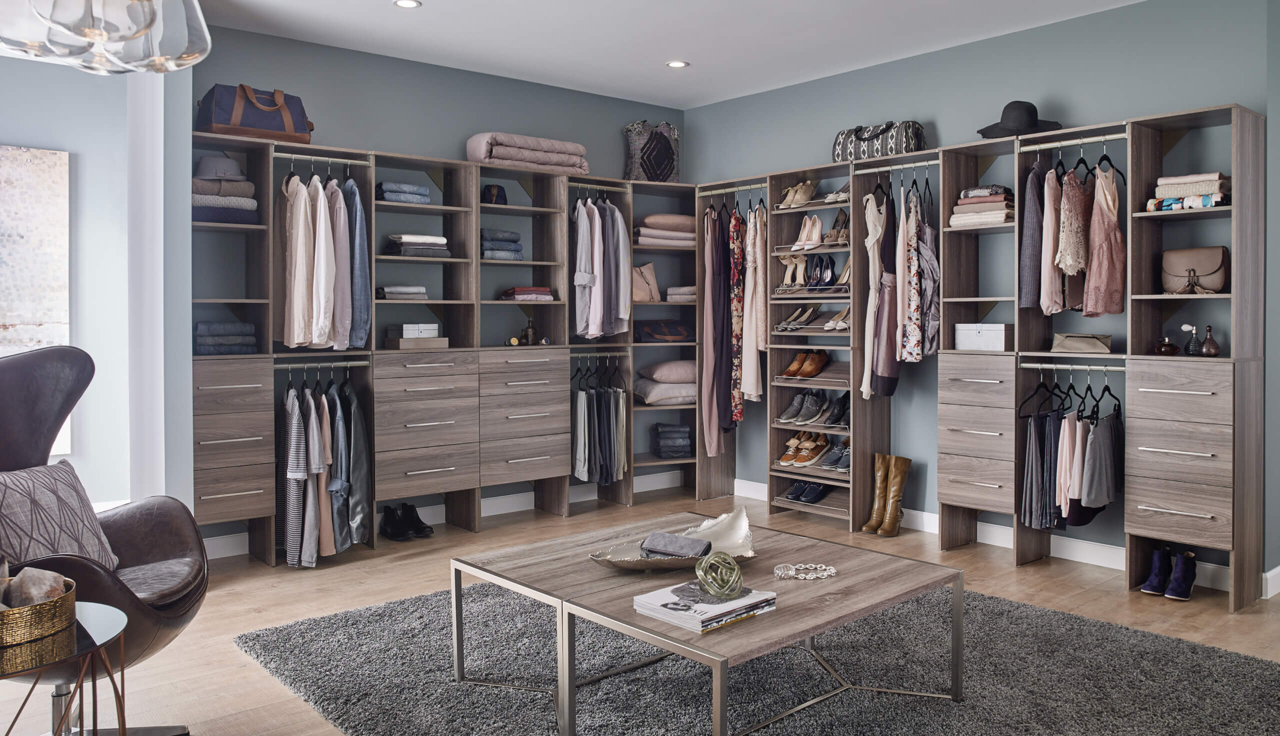 Choose SuiteSymphony for a custom-look closet at a fraction of the custom price.