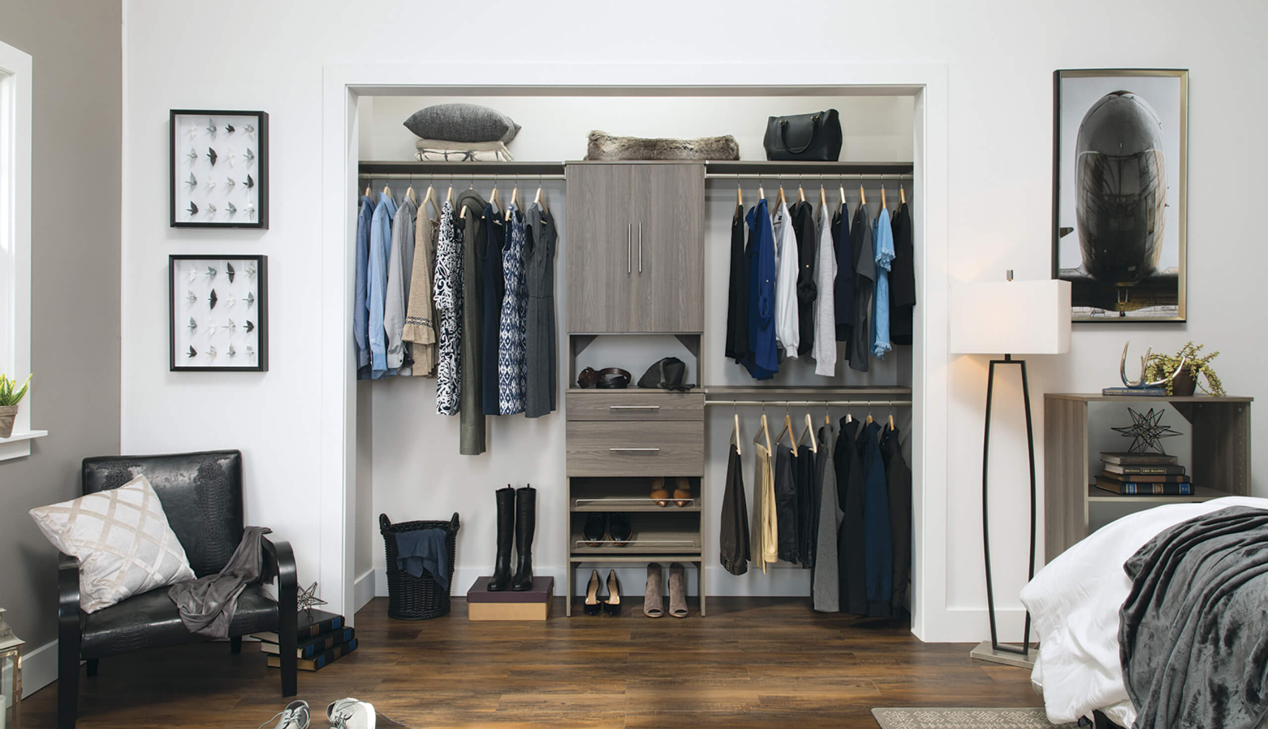 SuiteSymphony Graphite Gray Closet