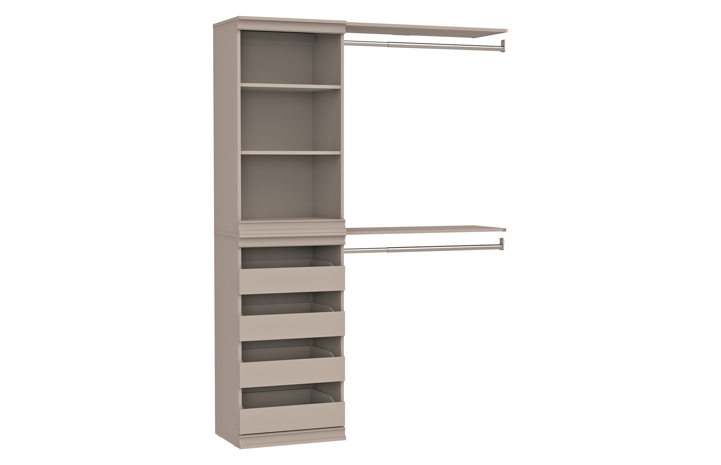 Shelf, Drawer, Two Top Shelf & Rod Kit | Home by AMES