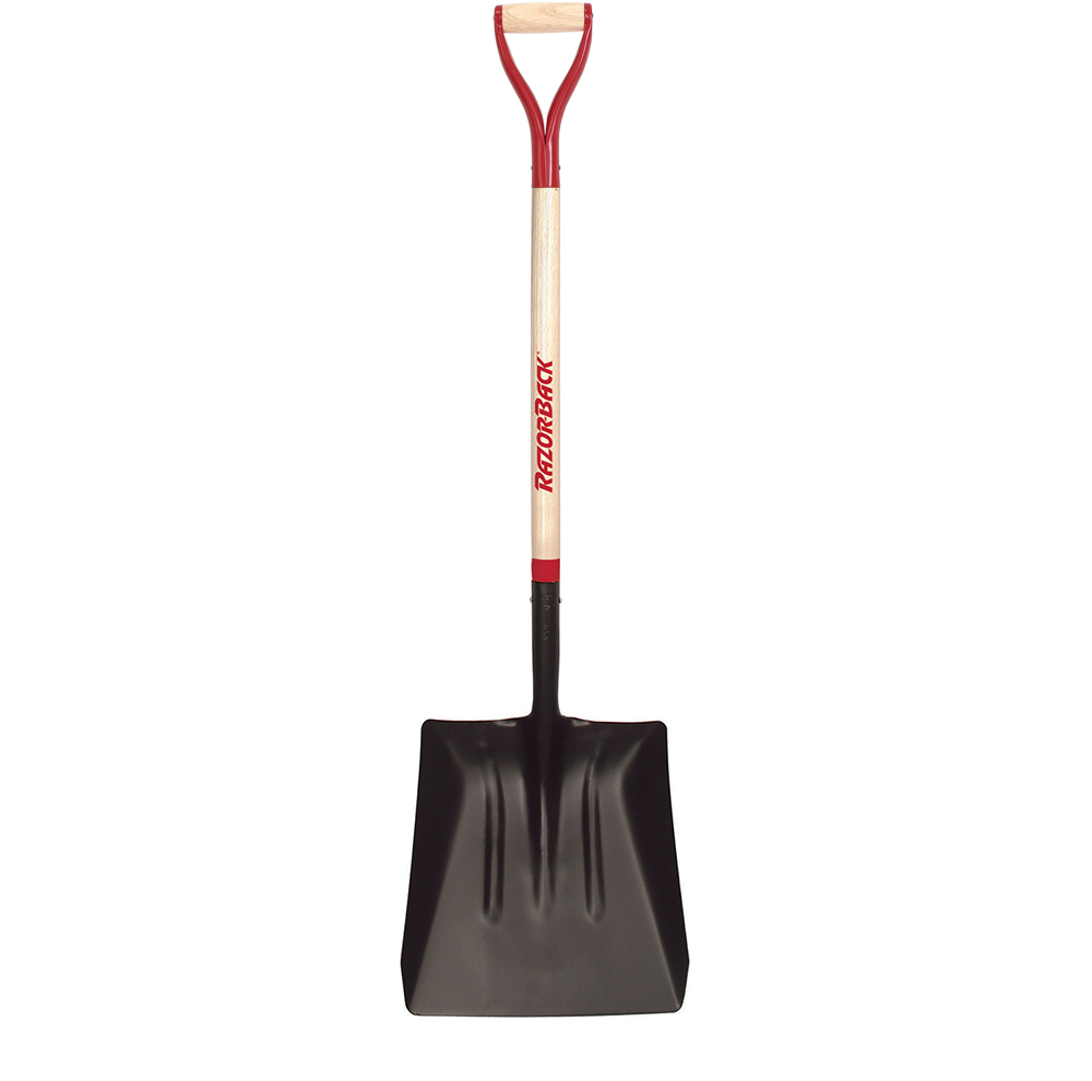 4 Street Coal/Street Shovel, with Wood Handle and Steel D-Grip