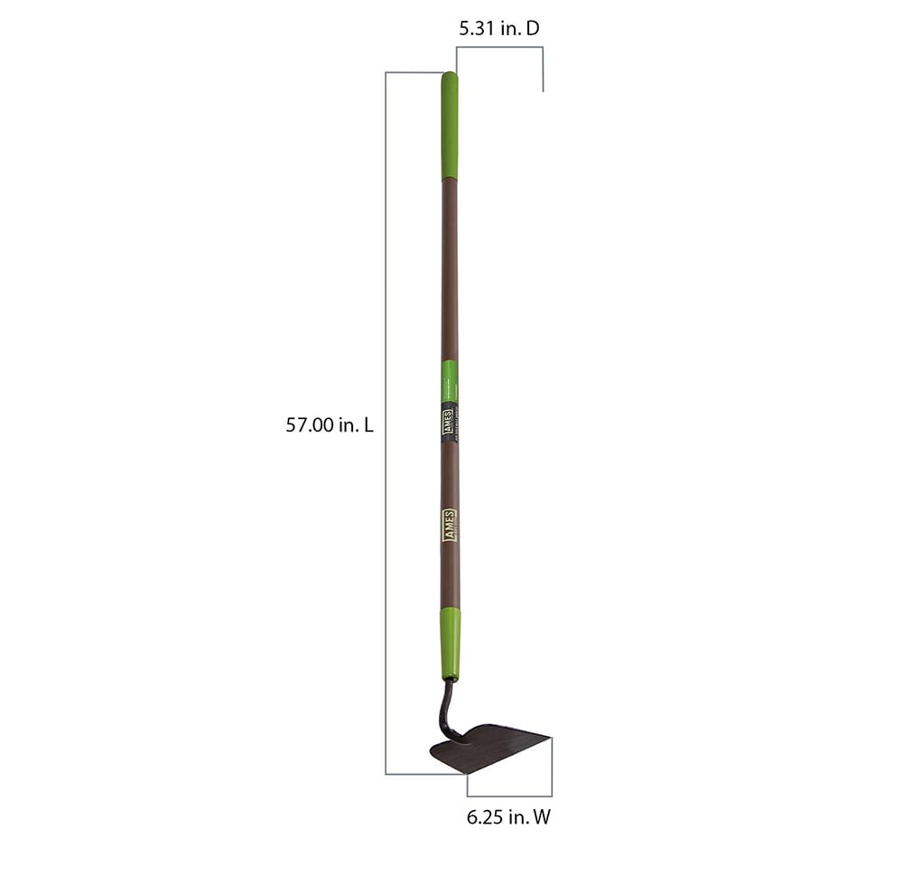 Fiberglass Handle 6.25 in. Garden Hoe Home by AMES